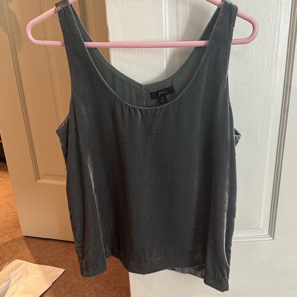 J Crew velvet tank